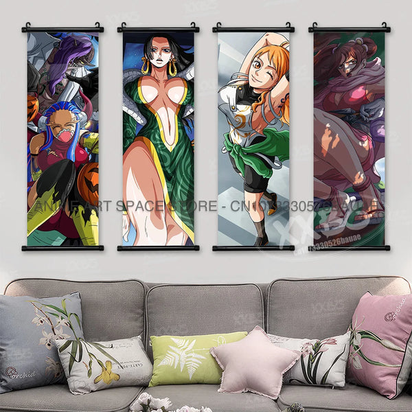 One Piece Wall Scroll Poster — Anime Canvas Art