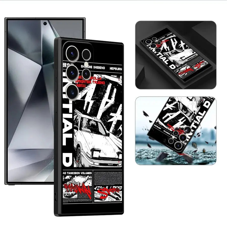 Anime Initial D Cool Phone Case for Samsung Galaxy S10 S9 Note 9 8 S8 Plus S10e Note 20 Ultra Note 10 Plus Silicon Cover