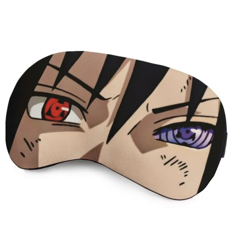 Naruto Peripherals Sasuke Itachi Kakashi Eye Mask Light-blocking Sleep Student Eye Mask Sleeping Role-playing Prop Gift