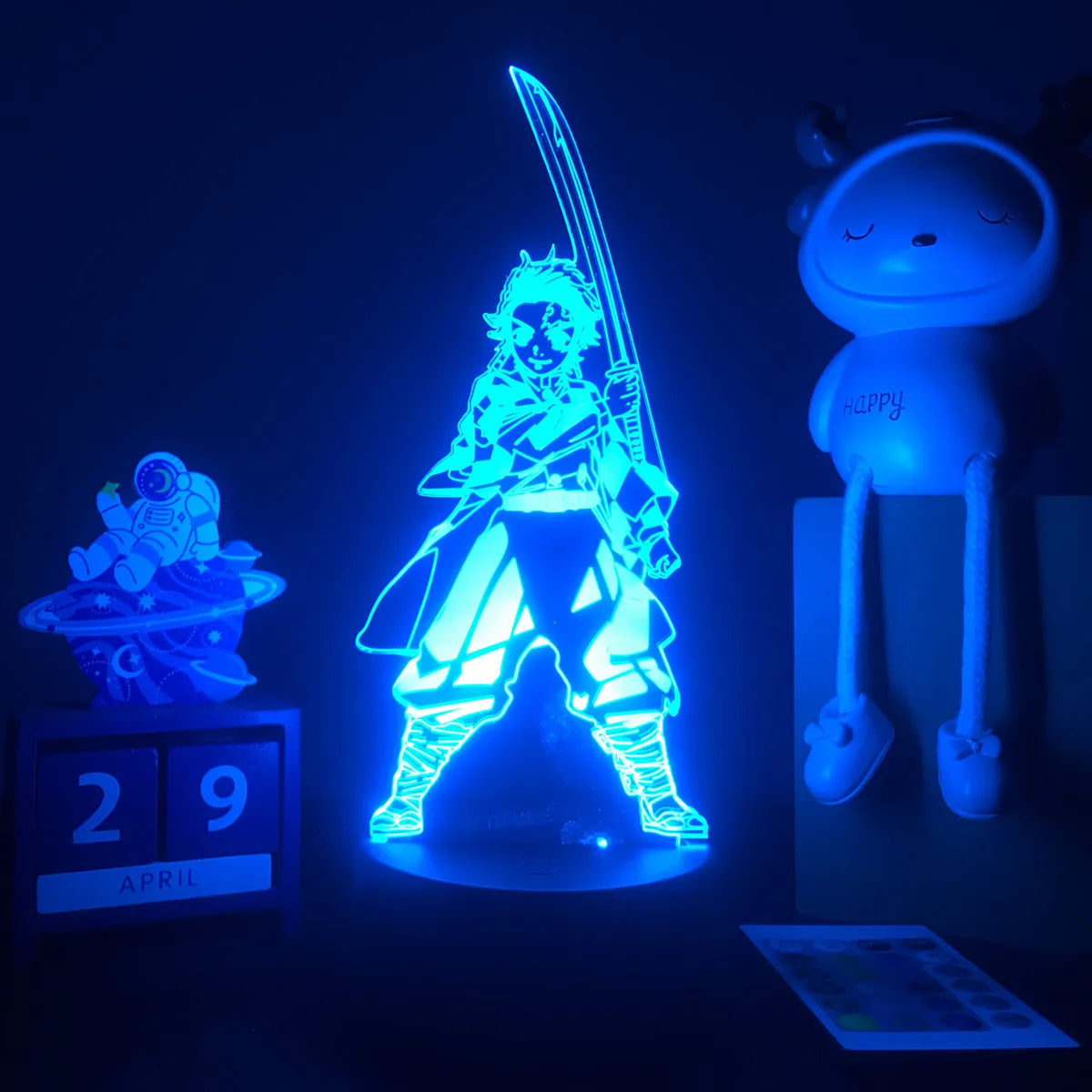 Manga 3d Light Kimetsu No Yaiba for Bedroom Decor Night Light Birthday Gift Table Lamp Anime Demon Slayer Mitsuri Kanroji Figure