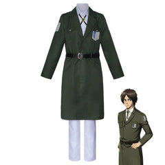 Attack on Titan Scout Regiment Trench Coat – Levi Ackerman Long Military Cosplay Uniform