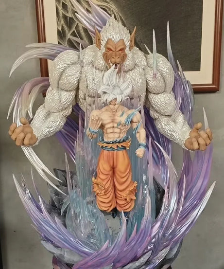 31cm Dragon Ball Great Ape King Son Goku Ultra Huge And Domineering Action Figurine Statue Model Game Combat Posture Ornament