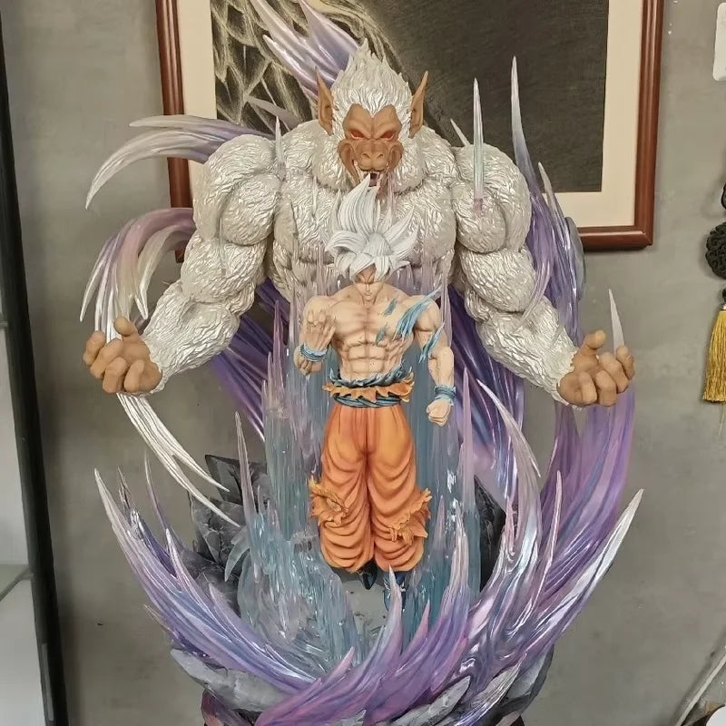31cm Dragon Ball Great Ape King Son Goku Ultra Huge And Domineering Action Figurine Statue Model Game Combat Posture Ornament
