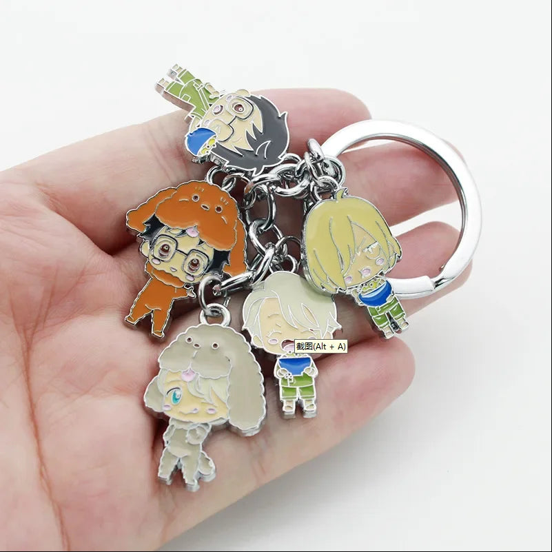 My Hero Academia Anime Metal Keychain With Midoriya Izuku Cosplay Accessories Colorful Pendant for Gift