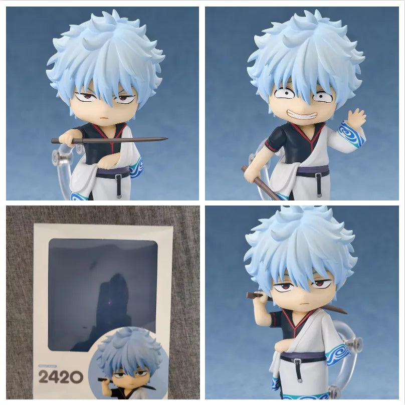 10cm Gintama Sakata Gintoki Action figure toys collection doll Christmas gift with box