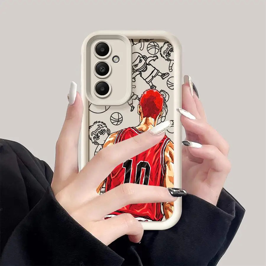 Slam Dunk Anime Phone Case – Soft Cover for Samsung Galaxy A15–A55 (4G/5G)