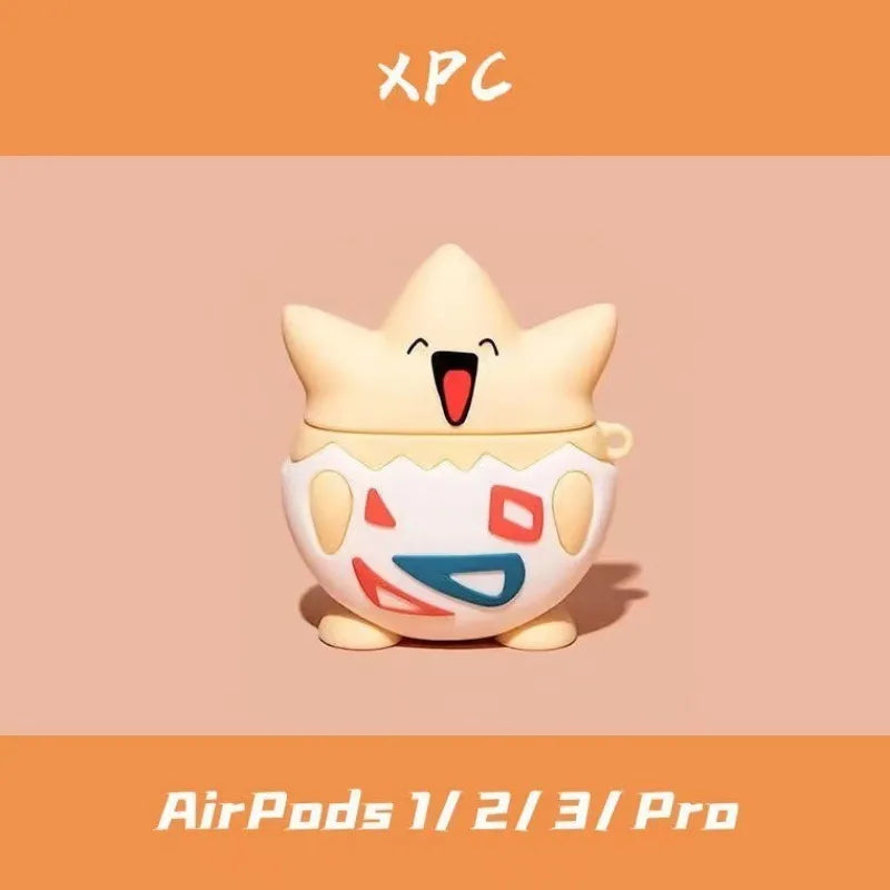 Pokemon  Case silicone For AirPods 3 Protective sleeve For AirPods Pro 1/2/Pro2 Cover 3D silicone Fall prevention Case