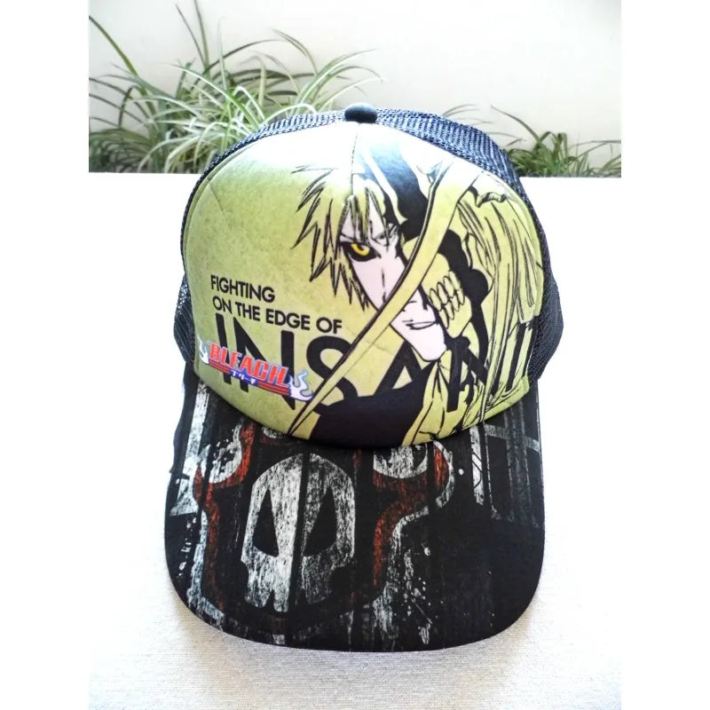 Bleach Tokyo Ghoul Fate Detective Conan Anime Baseball Cap Adjustable Summer Casual Mesh Hat