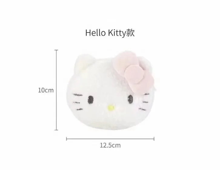 Sanrio Hello Kitty Plush Coin Purse Coin Purse Zipper Coin Purse USB Wired Headset Mini Bag Key Bag Children's Birthday