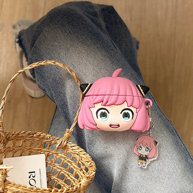 Anya Case for Apple Airpods 4 3 2 1 Gen Protective Cover for AirPods Pro 2nd 1st Generation Pro2 Anime Comics