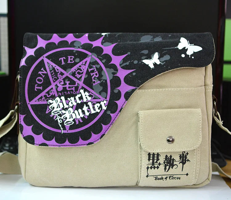 One Piece & Naruto Anime Crossbody Bag – Waterproof Canvas Shoulder Bag
