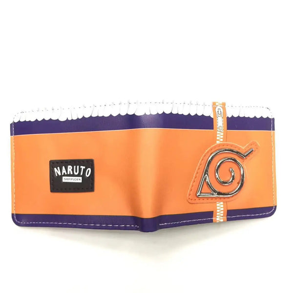 Naruto & Kakashi Foldable PU Leather Wallet – Anime Cartoon Coin Purse & Gift