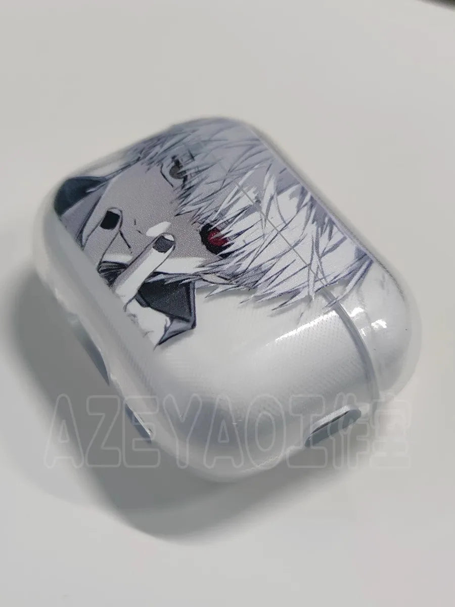Anime Luxury Tokyo Ghoul Airpods Case For Apple Airpods 4Shockproof Cover For AirPods 4 Pro Pro2 Transparent Earphone Cases Bags