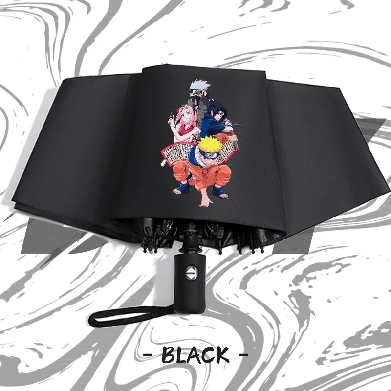 Naruto anime peripheral automatic umbrella Naruto Namikaze Minato Uchiha Itachi Kakashi Haruno Sakura sunshade umbrella gift