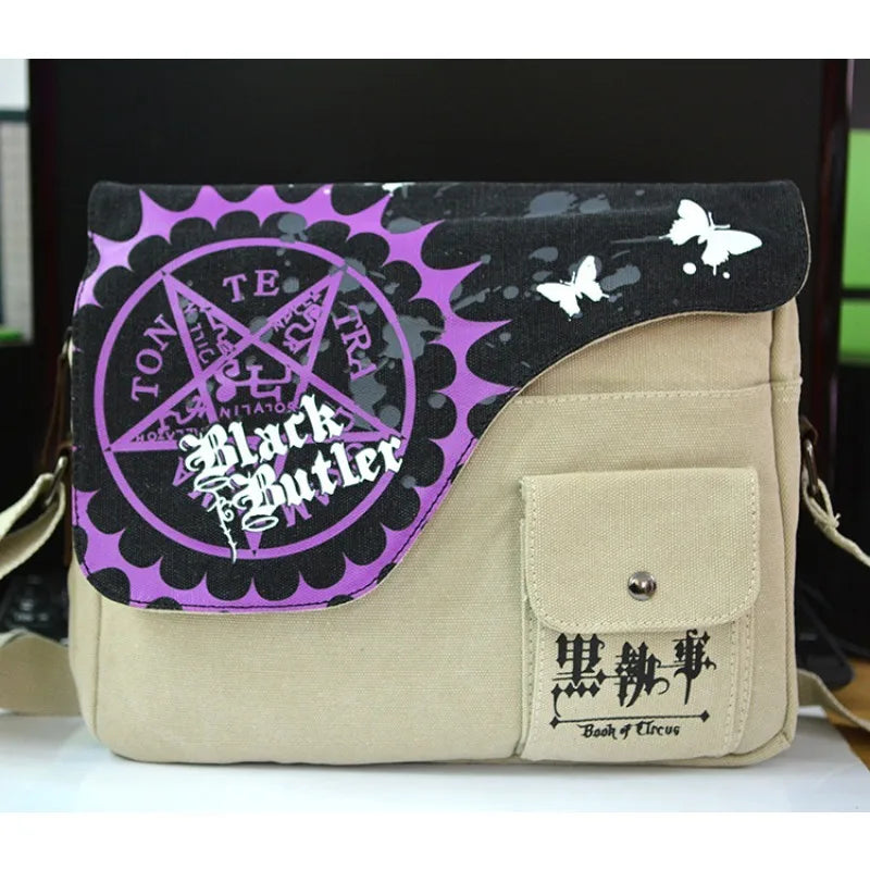 One Piece & Naruto Anime Crossbody Bag – Waterproof Canvas Shoulder Bag