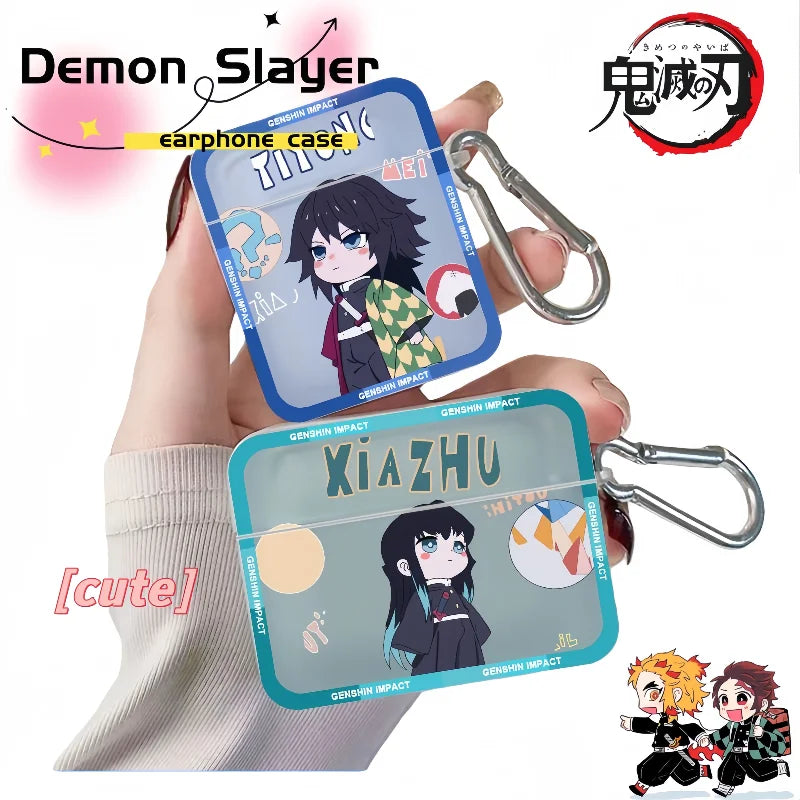 Demon Slayer Earphone Protective Case Anime Style New AirPods 3rd Gen Apple AirPods 2 Bluetooth Earphone Case Birthday Gift