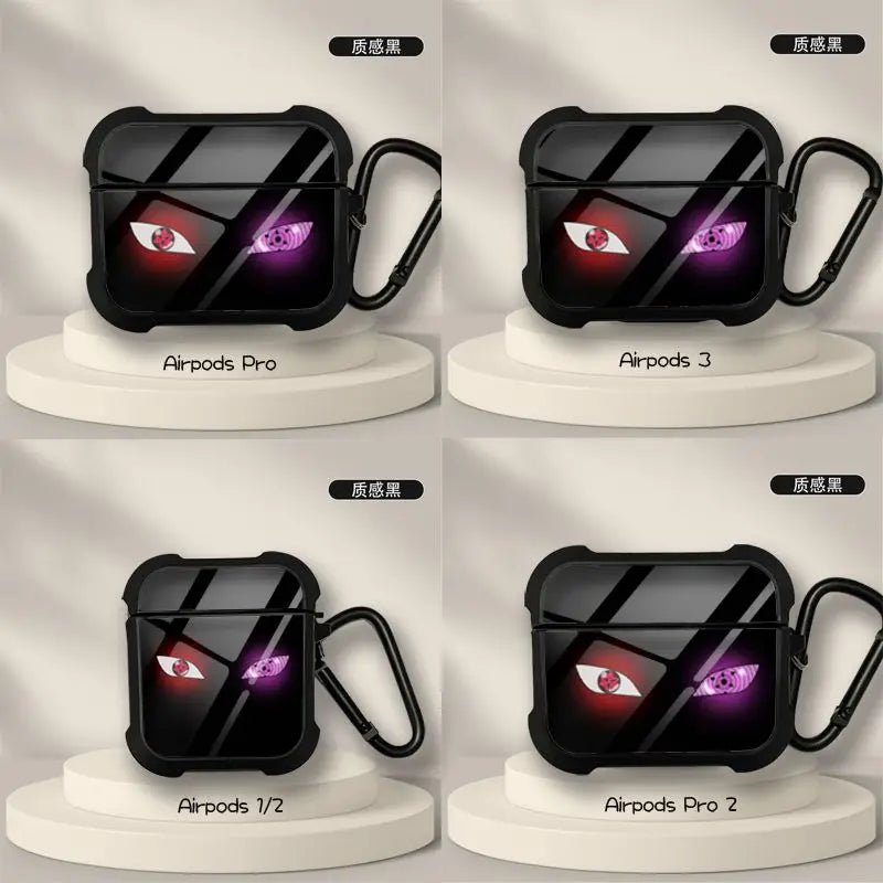 New Anime Naruto Sasuke Obito Protective Case for AirPods 3 for Airpods Pro 1 2 Wireless Bluetooth Headphone Case Christmas Gift