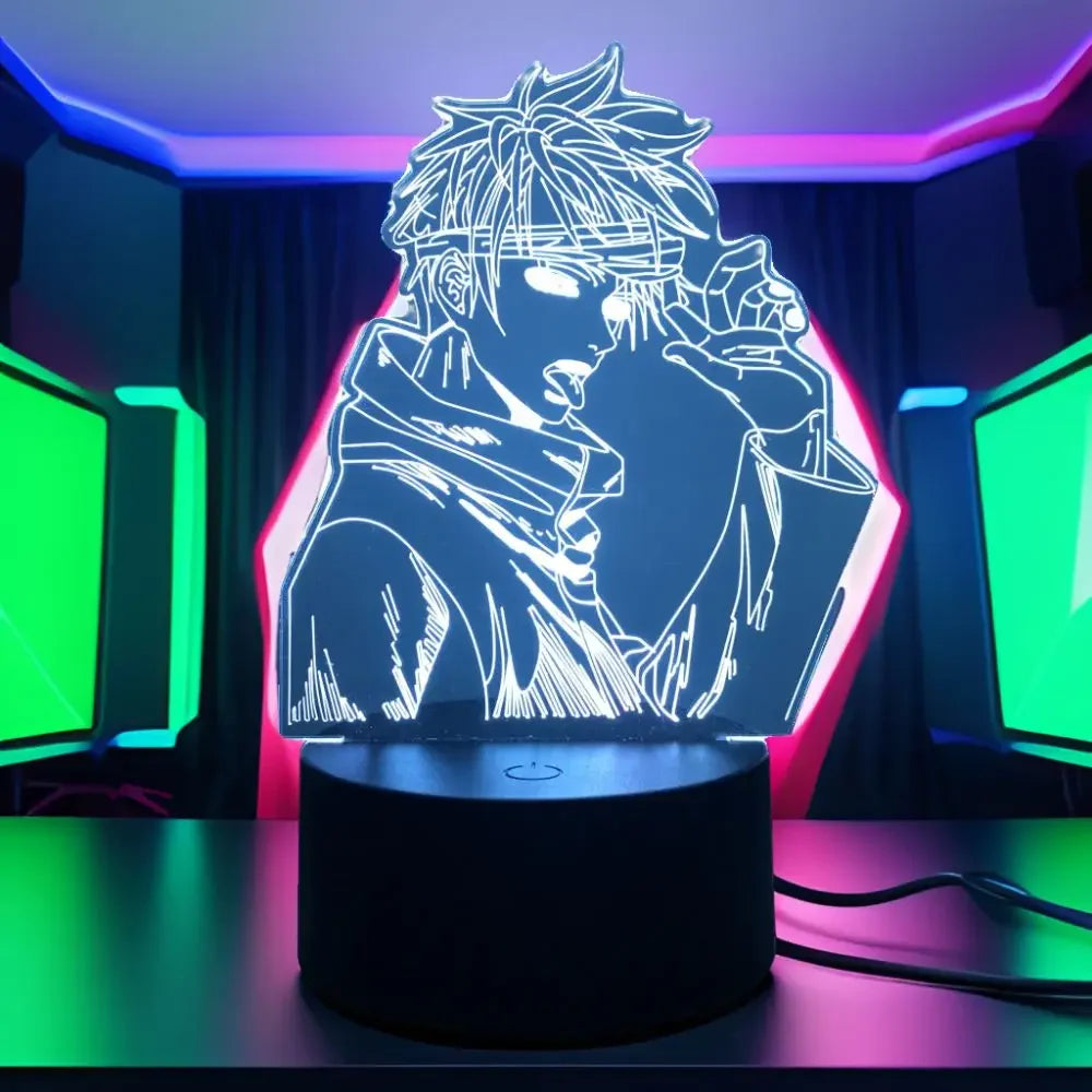 3D Anime Lamp Jujutsu Kaisen Led Night Light RGB Table Lamps Satoru Gojo Action Figure Kids Bedroom Desk Home Decor Friend