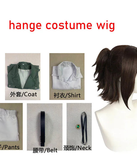 Shingekii No Kyojin Freedom Legion Green Cloak Cosplay Cape with Necklace for Anime Fans