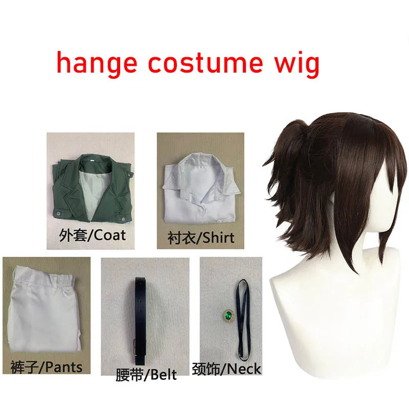 Shingekii No Kyojin Freedom Legion Green Cloak Cosplay Cape with Necklace for Anime Fans