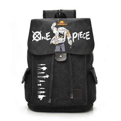 One Piece Anime Backpack Cosplay Luffy Unisex Students School Bag Large Capacity Bookbag Laptop Travel Rucksack Outdoor Bag