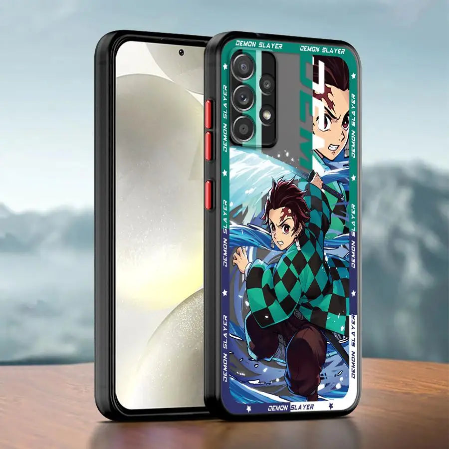 Anime Demons Slayers Soft Cover Phone Case for Samsung Galaxy A52 A16 A53 A21s A24 A22 A73 A32 A34 A72 A25 A15 A33 A54