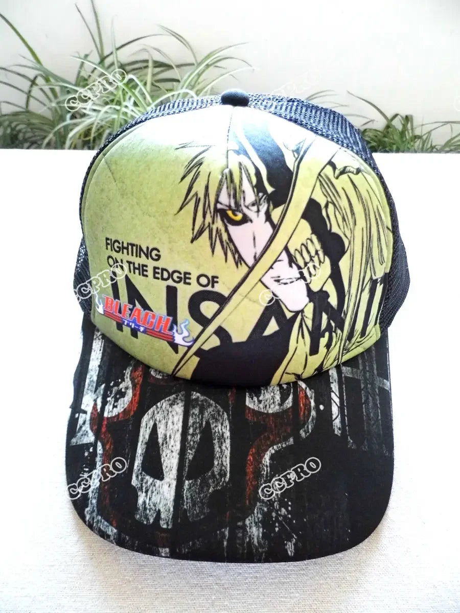 Bleach Tokyo Ghoul Fate Detective Conan Anime Baseball Cap Adjustable Summer Casual Mesh Hat