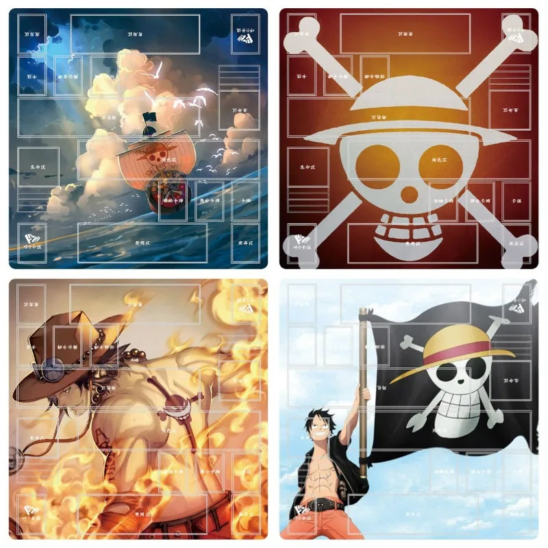 Anime Playmat DIY OPCG Two-player Card Pad New ONE PIECE Duel Plate Luffy Rubber Card Pad Battle Board Game Pad Festival Gift