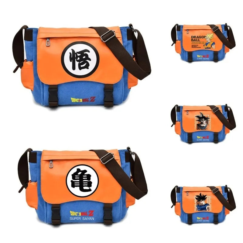Son Goku Canvas Messenger Bag – Dragon Ball School & Travel Shoulder Bag