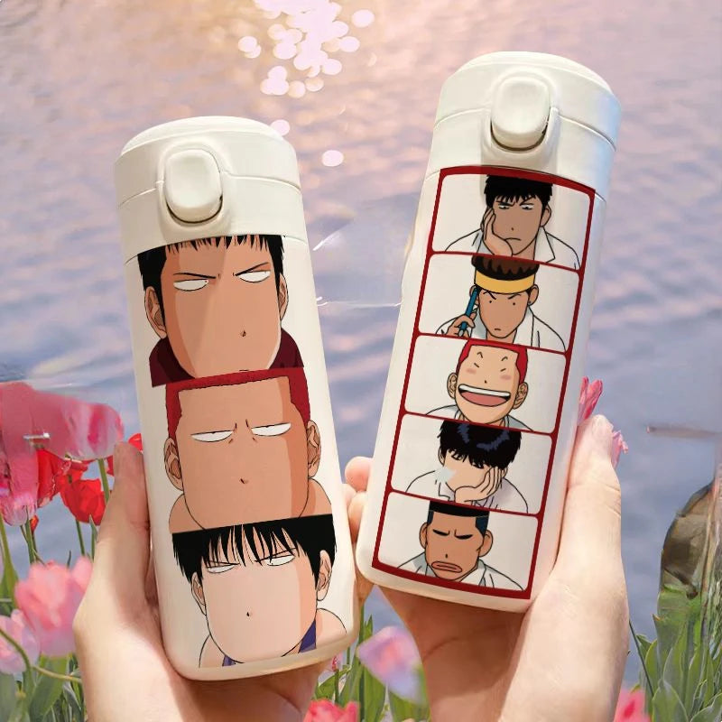 Slam Dunk Sakuragi Hanamichi Rukawa Kaede Anime Peripheral Insulated Cup Large Capacity Stainless Steel Water Cup Holiday Gift