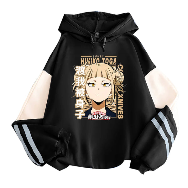 My Hero Academia Kawaii Himiko Toga Women Hoodies – Manga Harajuku Aesthetic Sweatshirt