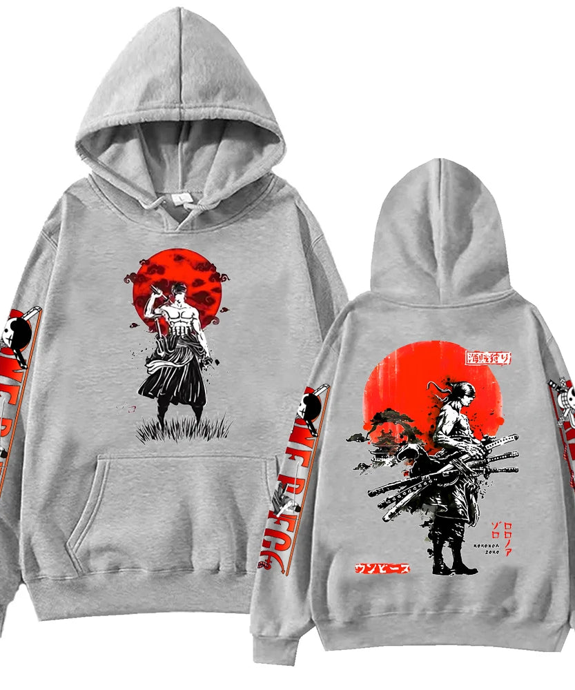 Hot Anime Zoro Hoodie Harajuku Hip Hop Pullover Tops Sweatshirt Gift