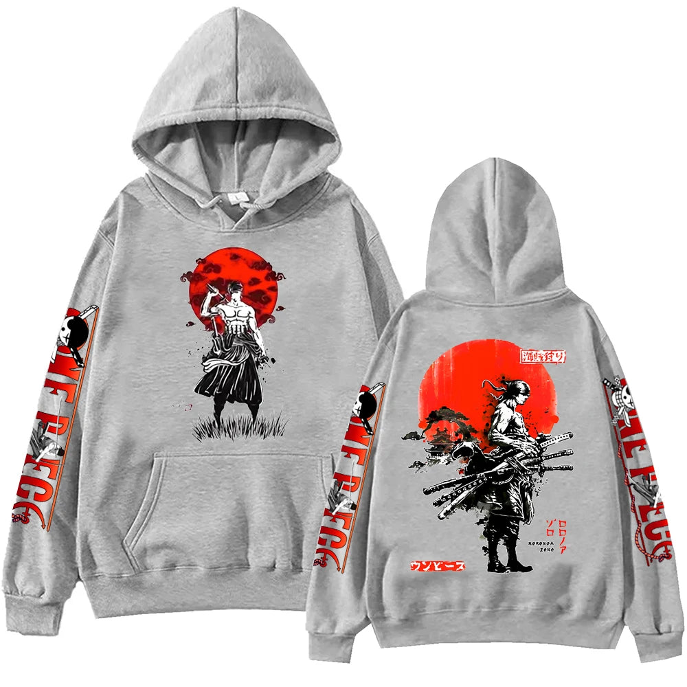 Hot Anime Zoro Hoodie Harajuku Hip Hop Pullover Tops Sweatshirt Gift