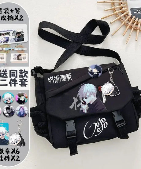 Jujutsu Kaisen Shoulder Bag – Cute Anime Messenger Bag for Students & Fans