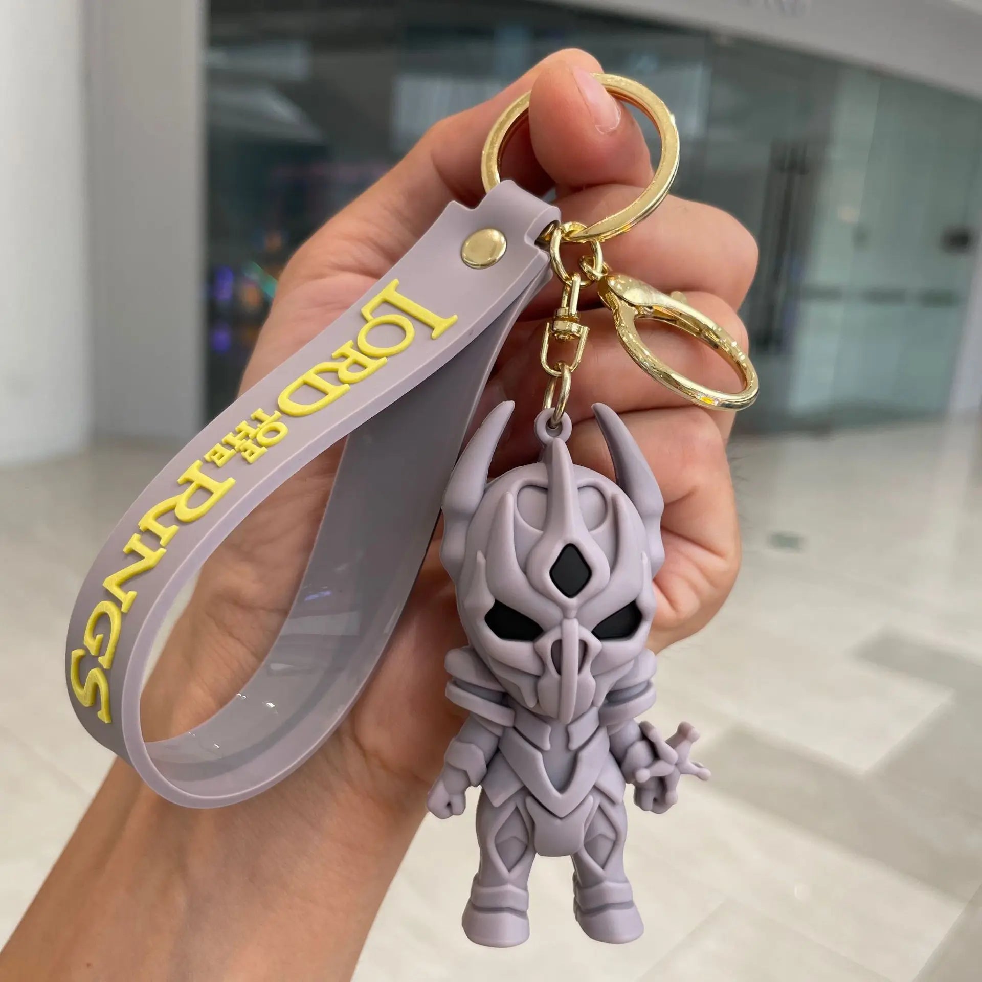 Movie Lord Rings Keychain Anime Doll Figure Car Keyring PVC Doll Pendent Bag Jewelry Accessories Toy Kid Xmas Decora Gift