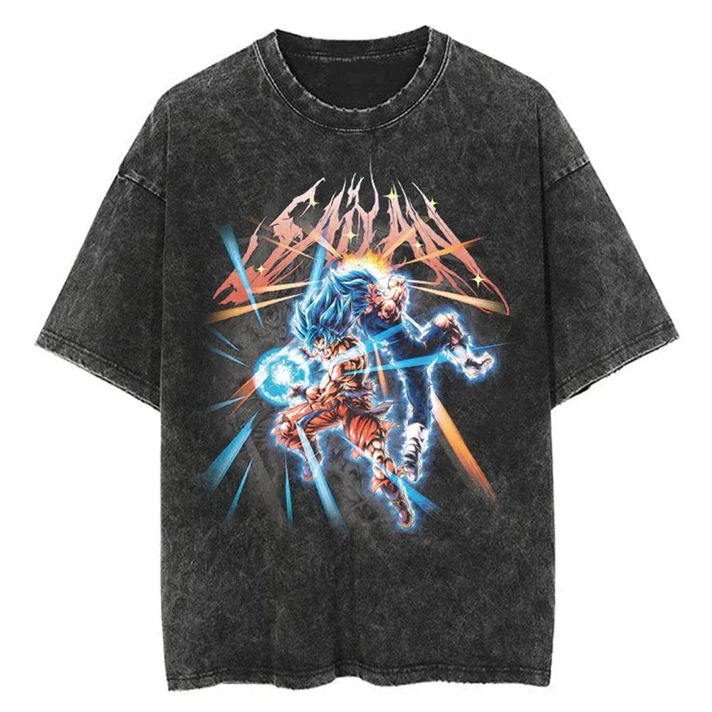 Dragon Ball Oversized Vintage T-Shirt – Streetwear Cotton Tee