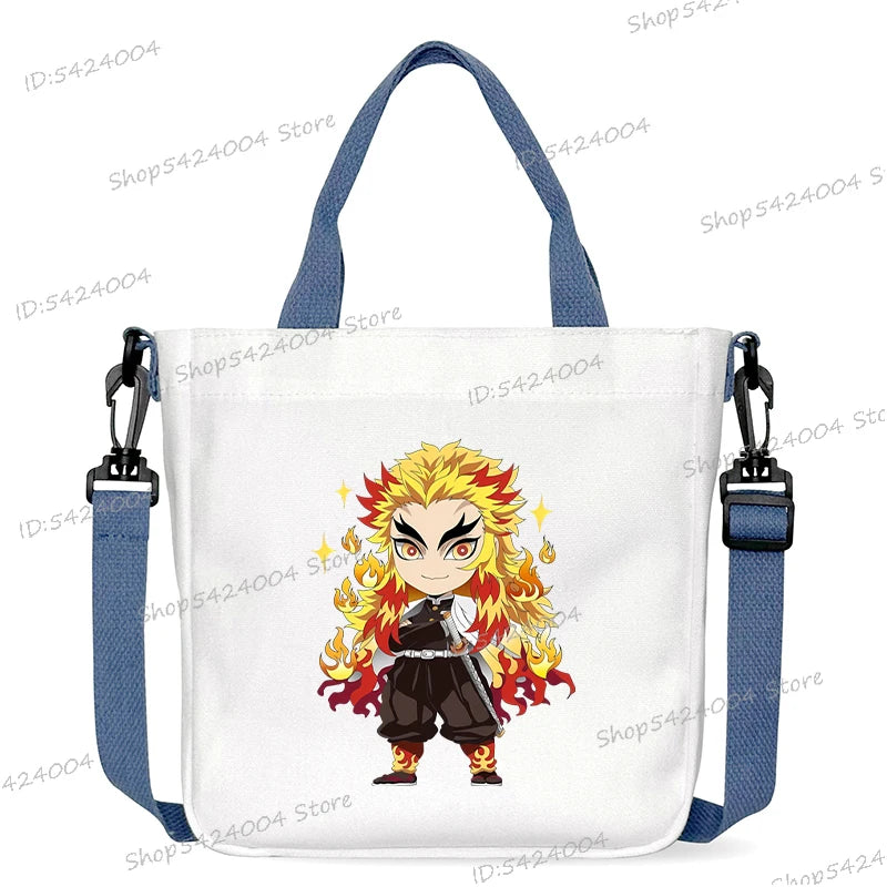 Demon Slayer Crossbody Bag – Rengoku & Tengen Graphic Print Shoulder Bag
