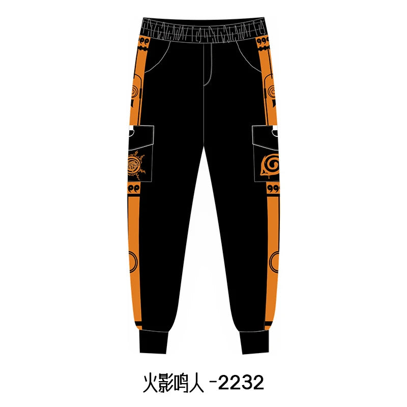 New Anime Peripherals Casual Pants Uzumaki Naruto Uchiha Sasuke Uchiha Itachi Hatake Kakashi Sweatpants Trousers Slacks Overalls