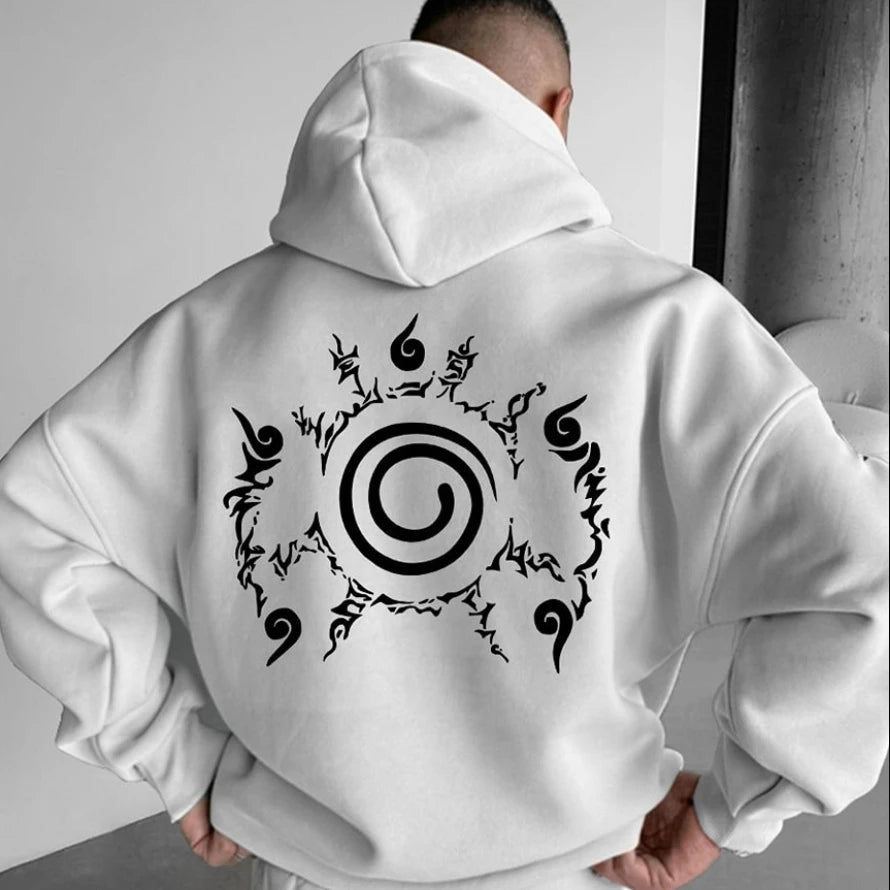 Unisex Oversized Naruto Hoodies Sweatshirt Anime Printed Men's Clothing Autumn Casual Y2k Loose Women's Long Sleeve Tops