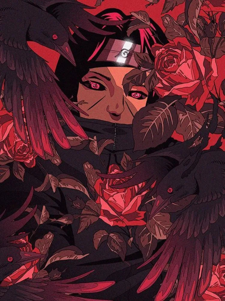 Uchiha Itachi New Diamond Painting Mosaic Naruto Cartoon Art Cross Stitch Embroidery Rhinestones Home Decor Children's Gift