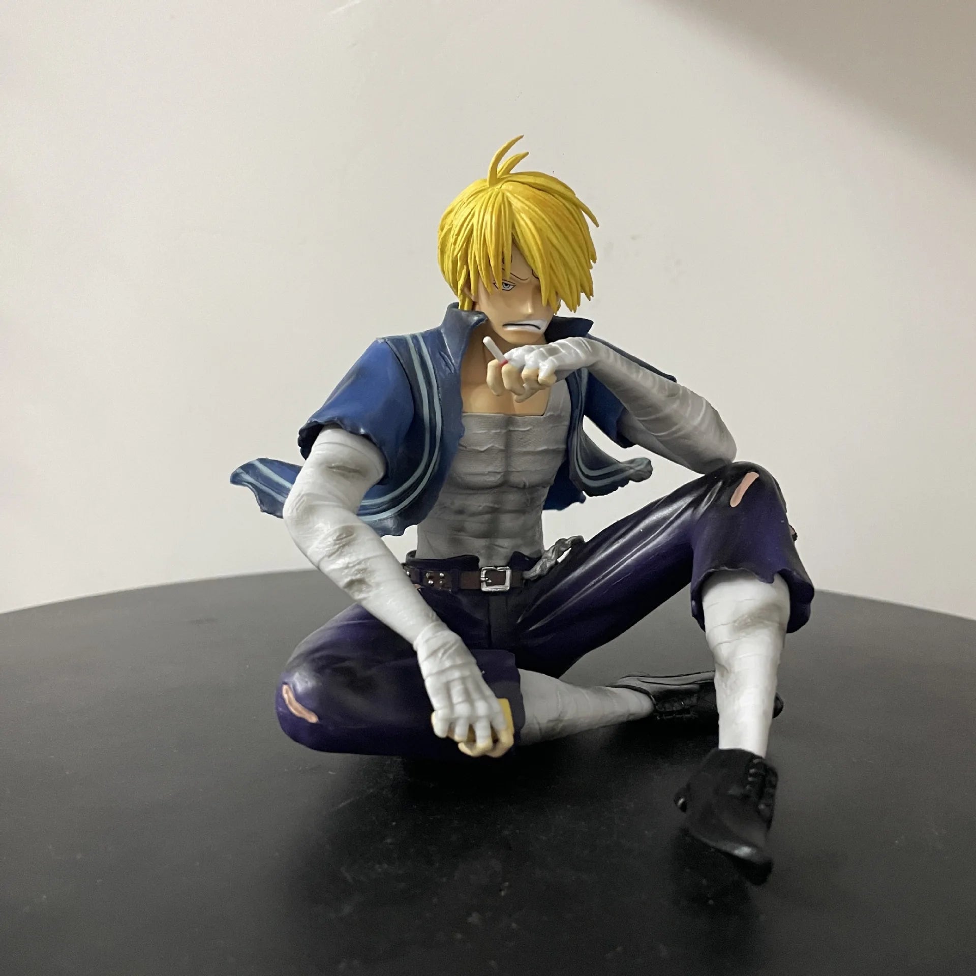 12cm One Piece Sanji Figures Battle Damage Lust Action Figures PVC Model Statue Collection Desktop Deoration Birthday Toys Gift