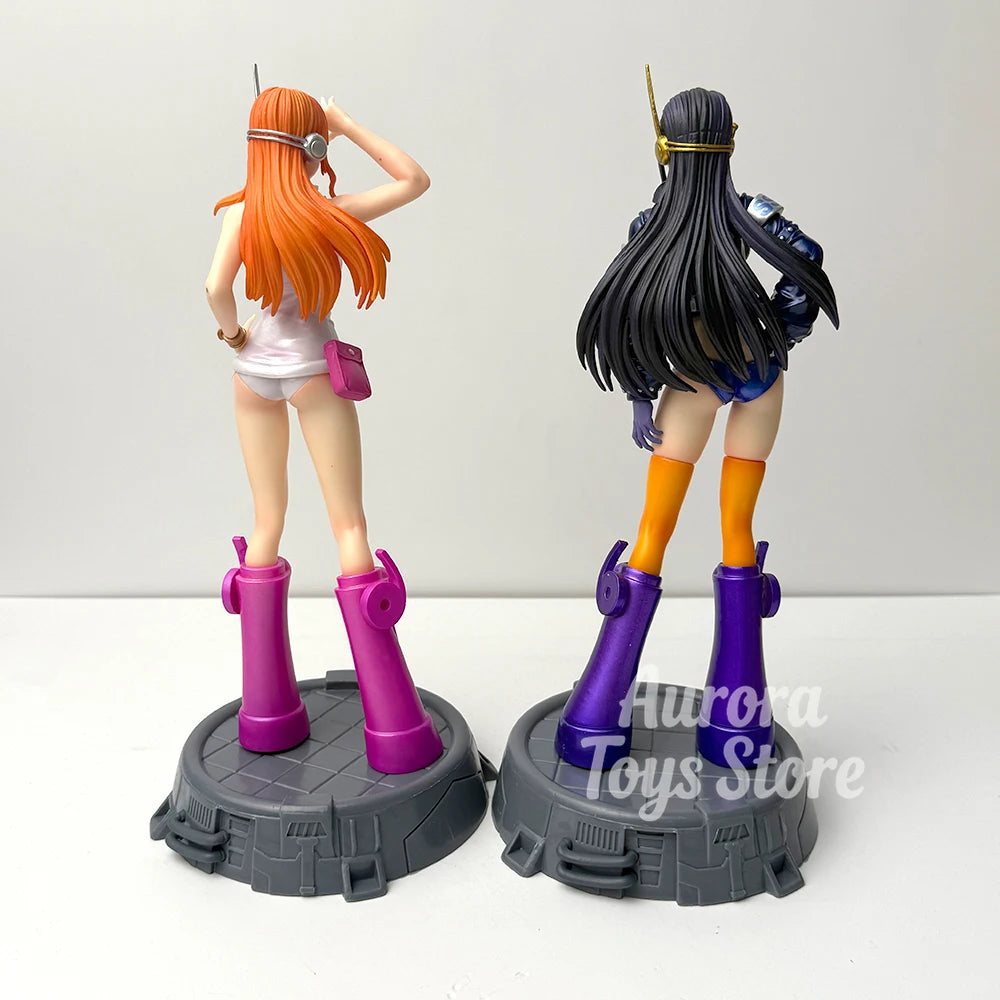 26cm/10.24in Anime ONE PIECE Figure Robin Nami Action Figures Pvc Collection Model Toys for Children Gifts