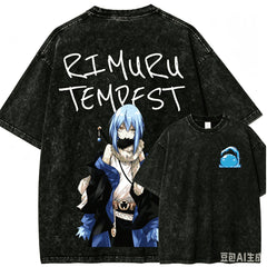 That Time I Got Reincarnated as a Slime Rimuru Graphic Tee – Vintage Wash T-Shirt