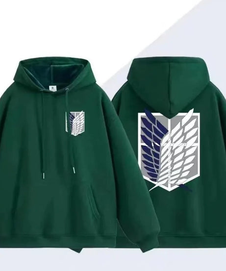 Attack on Titan animation peripheral kawaii new survey corps wings of freedom loose round neck clothes sweatshirt jacket gift