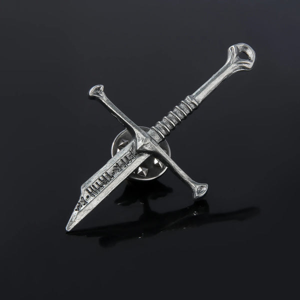 Lord of the Rings Narsil Broken Sword Pin — Metal Brooch