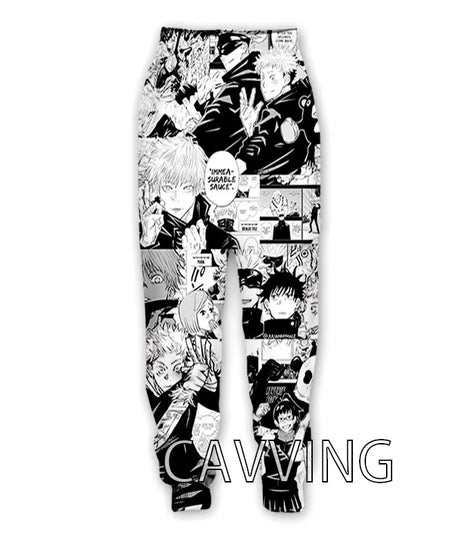 New Fashion 3D Print Anime Jujutsu Kaisen Casual Pant Sport Sweatpants Straight Pants Jogging Pants Trousers for Women/Men