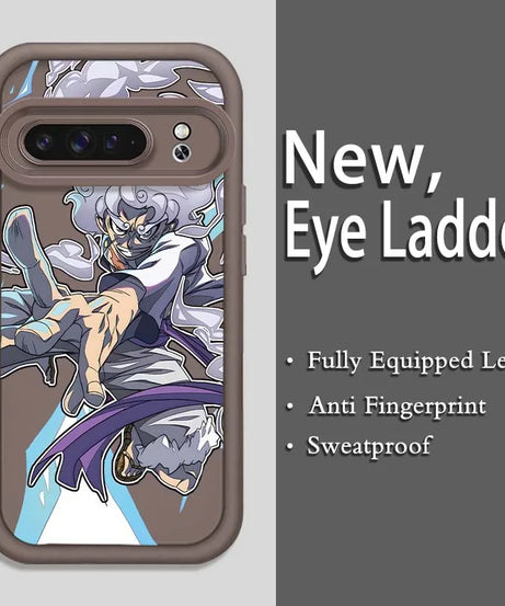 Anime Zoro One Piece Luffy Art Phone Case For Google Pixel 9 8A 8 7 7A Pro XL 5G Eye Ladder Soft TPU Shockproof Cover