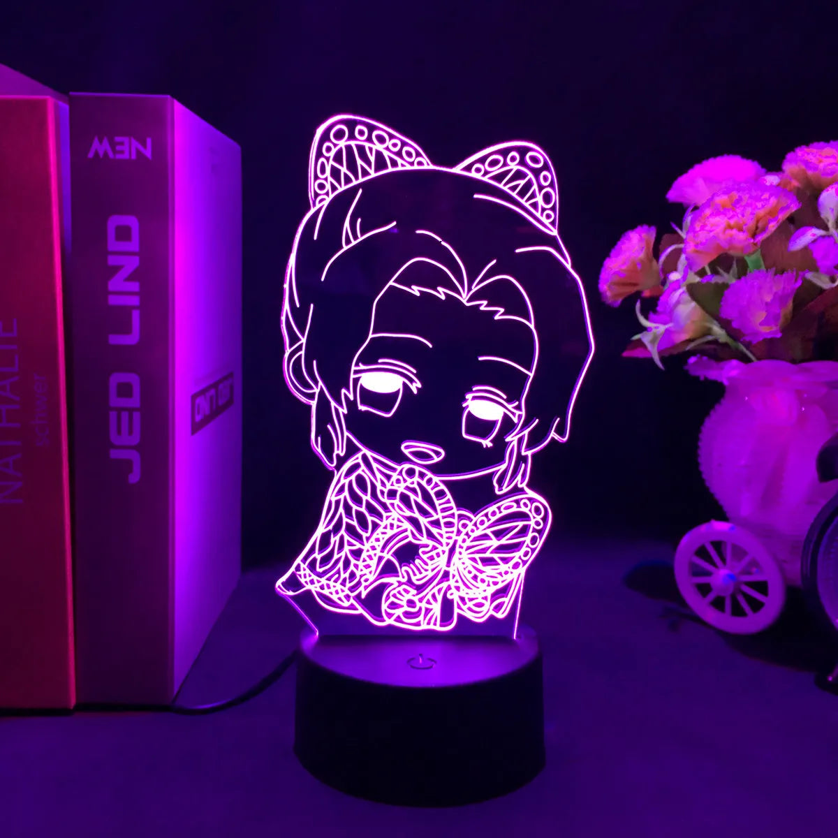 Anime Demon Slayer 3D LED Nightlight Figure for Kids Child Bedroom Decor Cool Kimetsu No Yaiba Lamp Gift Dropshopping