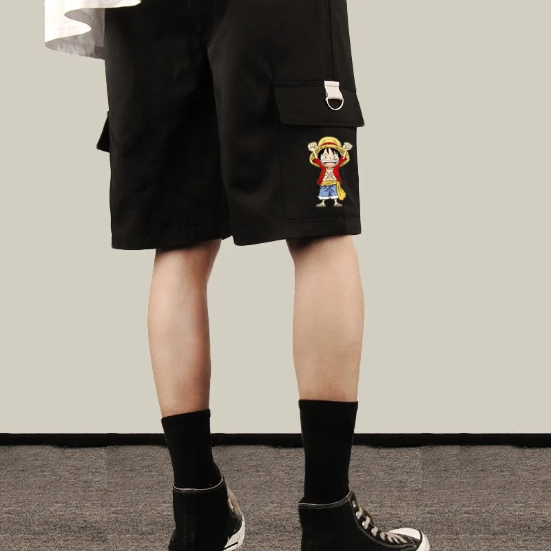 ONE PIECE Chopper White Beard Tooling Shorts Sweatpants Anime Two-dimensional Trend Five-point Casual Pants for Men and Women