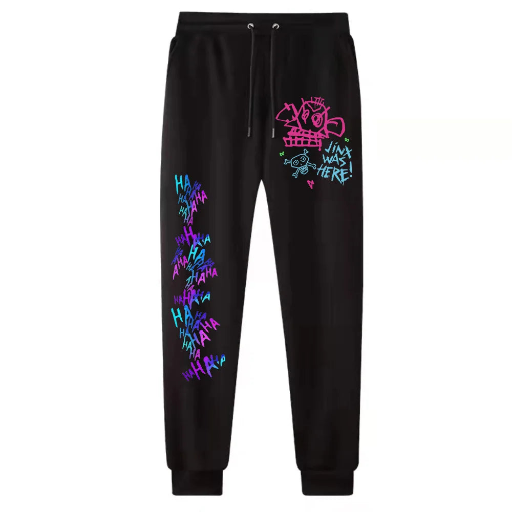 Hot Anime Arcane-Jinx Pants Man Woman Harajuku Streetwear Trousers